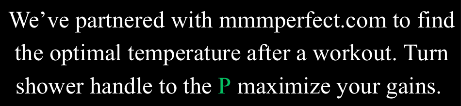 mmmPerfect Recovery Shower Sticker (Gym)-100 pack