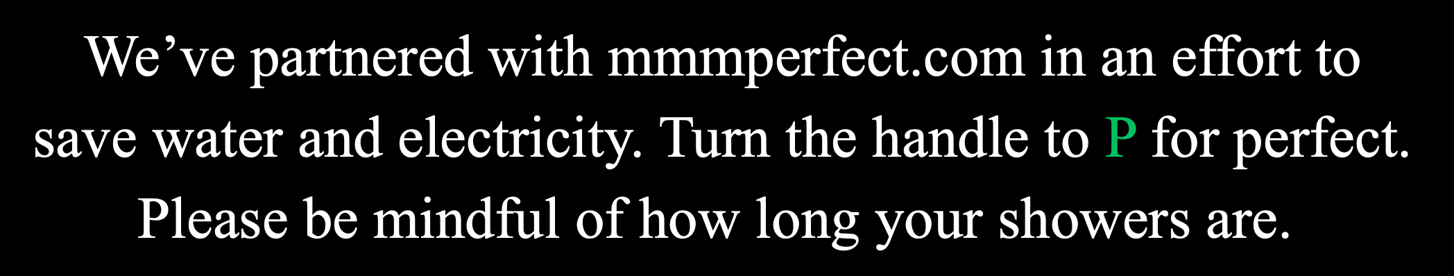 mmmPerfect Comfort Shower Sticker (Hotel & Rentals)-50 pack